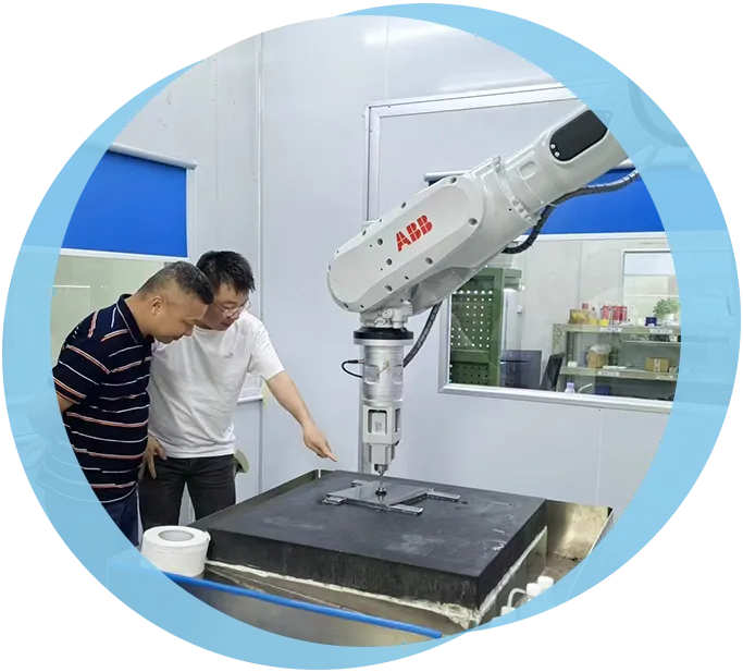 Yishun Optical five-axis machining center producing precision mold cores for smart home devices