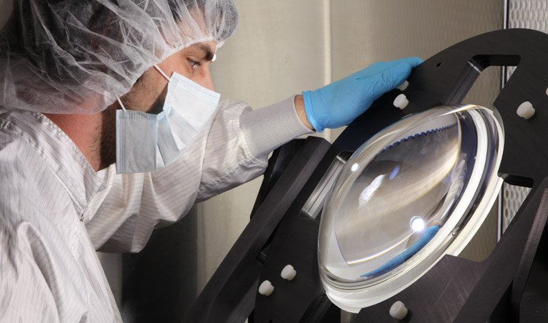 Optical component inspection with advanced metrology equipment