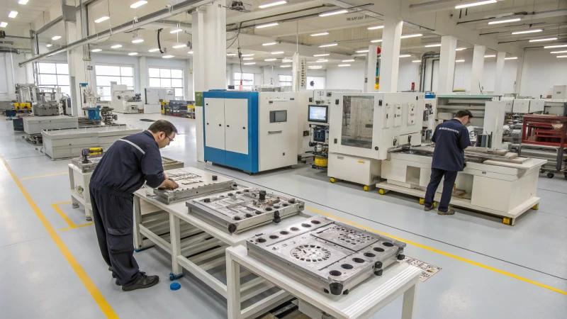 Precision mold manufacturing facility with advanced equipment