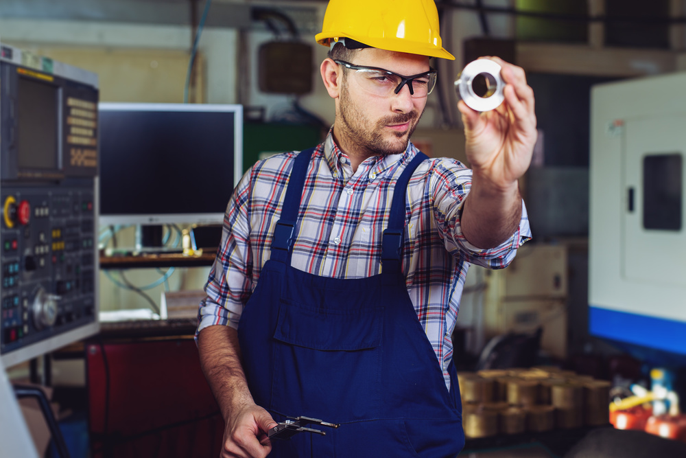 Factory inspection with precision measurement tools