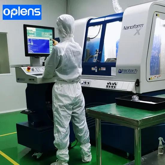 Precision optics manufacturing facility showcasing advanced equipment