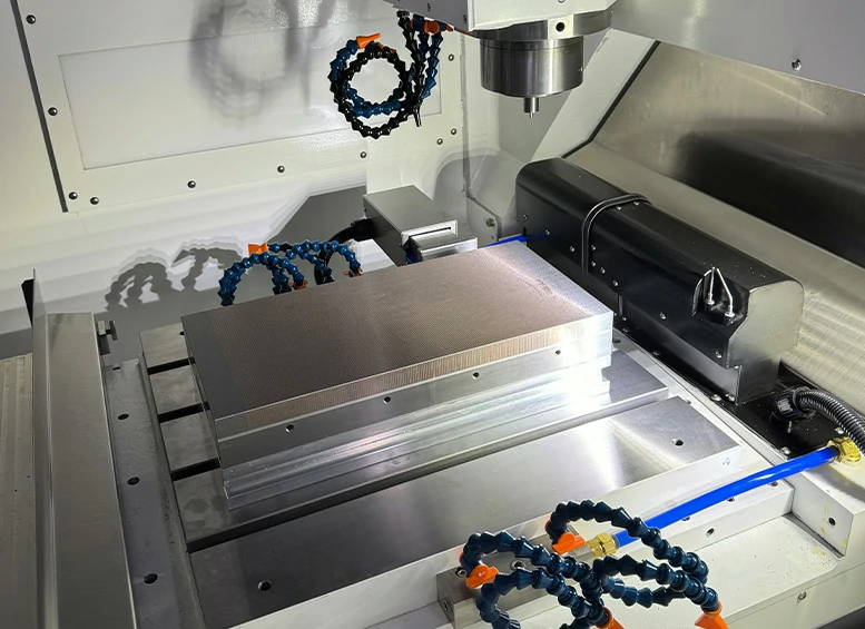 CNC machining with pallet system for continuous production at YISHUN