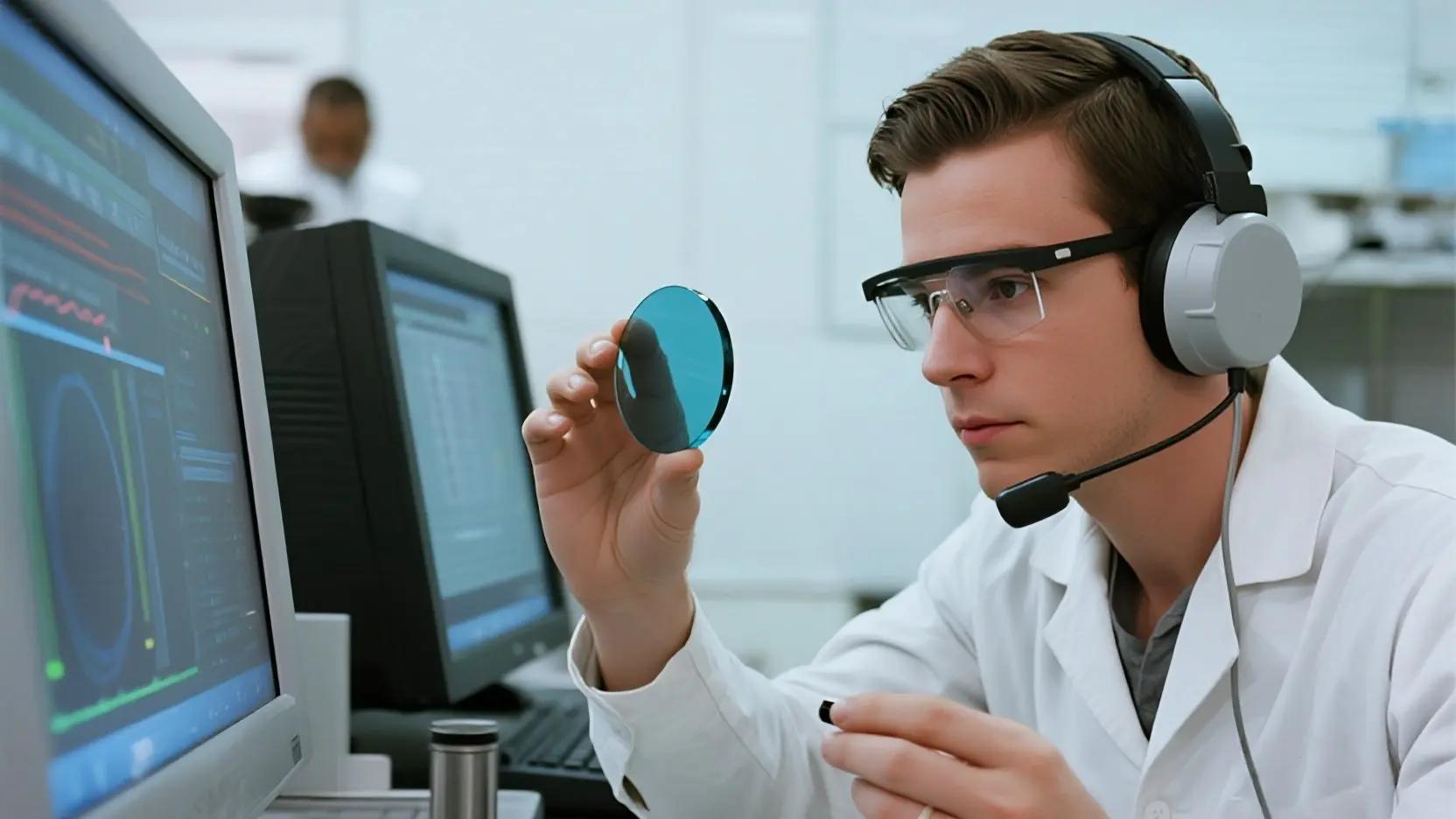 Optical component inspection with advanced metrology equipment