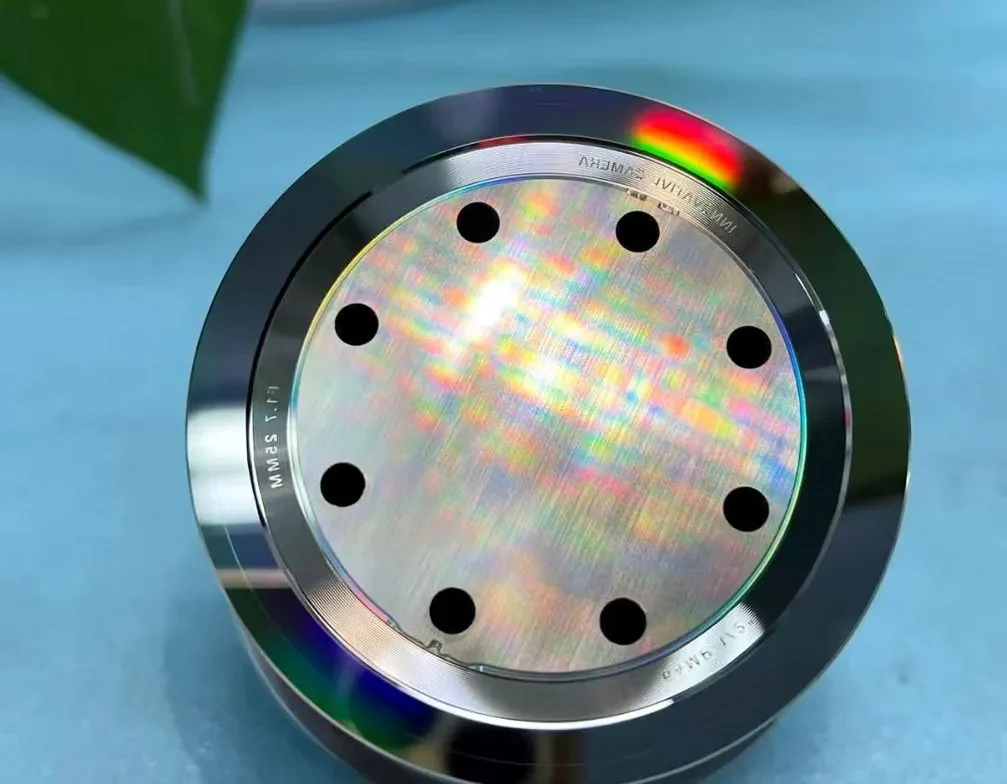 Precision mirror mold insert with critical edges and hole features at Yishun Optical