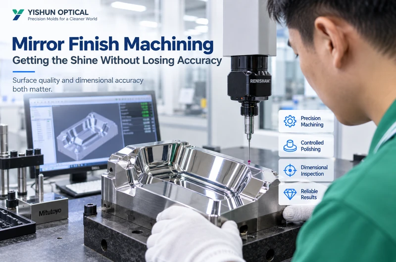 mirror finish machining with dimensional inspection