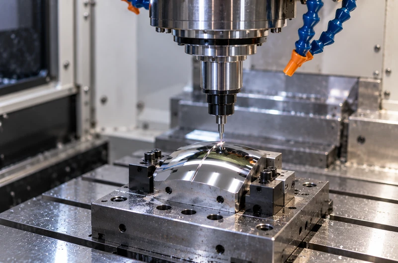mirror mold insert machining and process verification