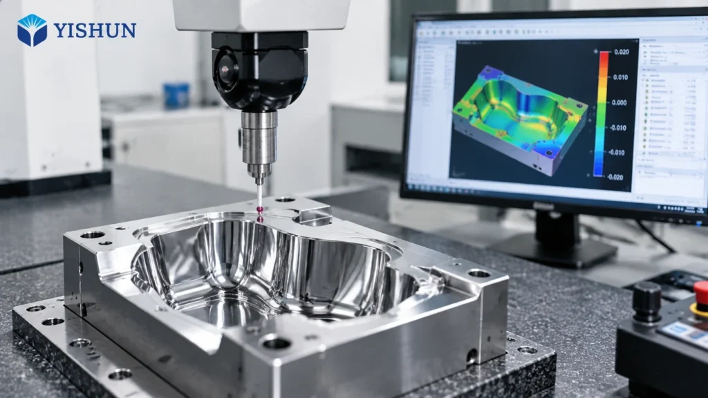 CMM inspection mold insert