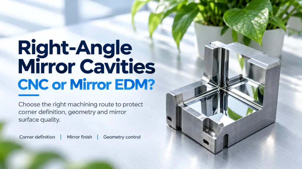 Right angle mold insert