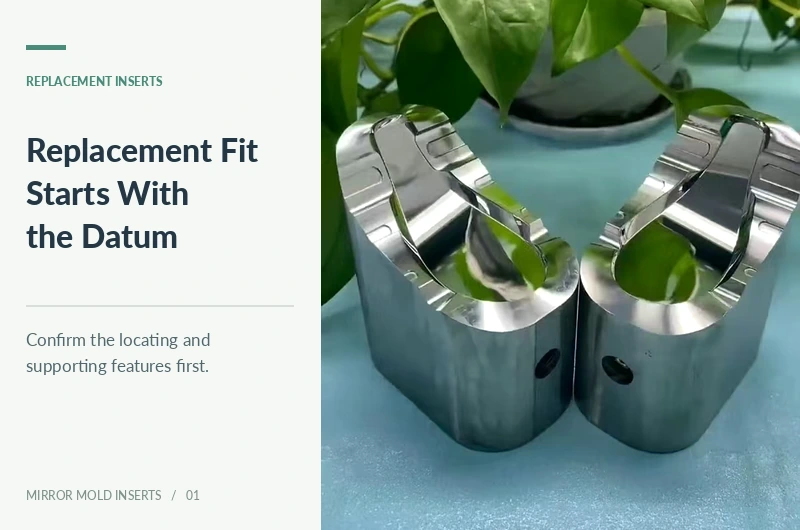 Replacement Mirror Mold Insert Pair