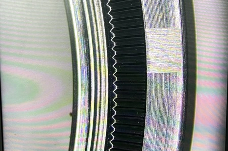 Magnified Surface Details of Concentric Microgrooves